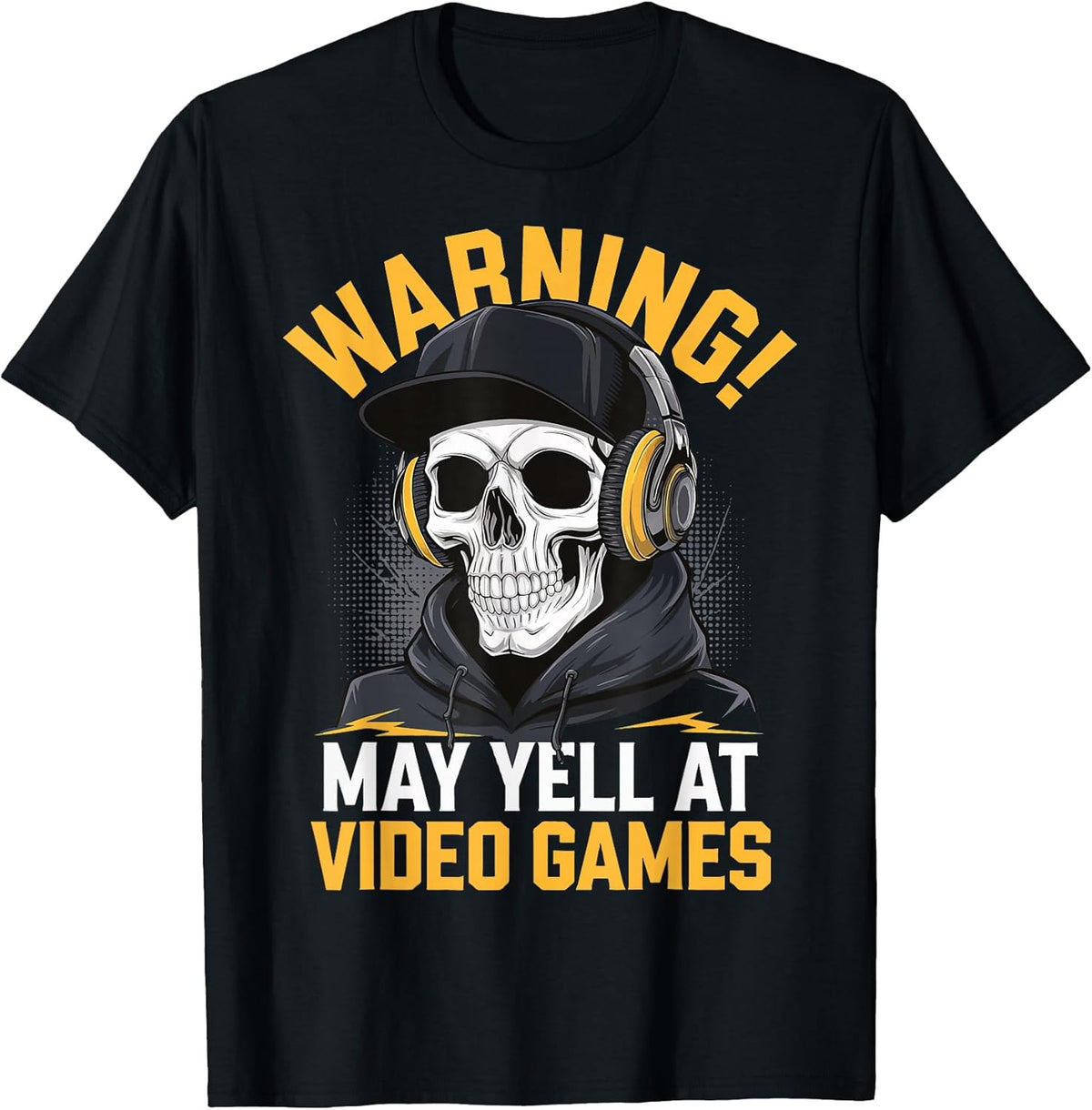 Funny Gaming Warning May Yell At Video Games Unisex , , , Long Sleeve Tee