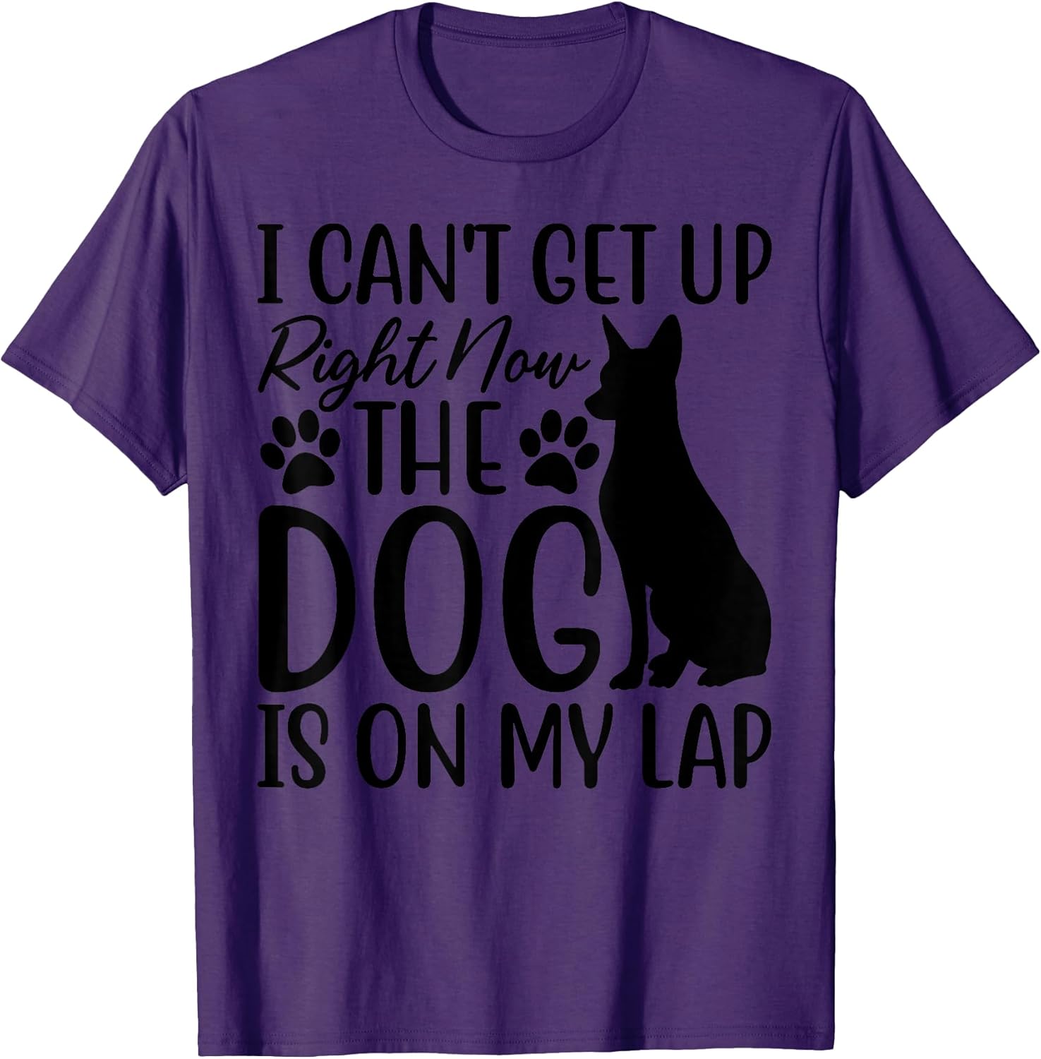 Dog Lover, I Can’t Get Up Right Now The Dog Is On My Lap for Men Women Kids Unisex , , , Long Sleeve Tee