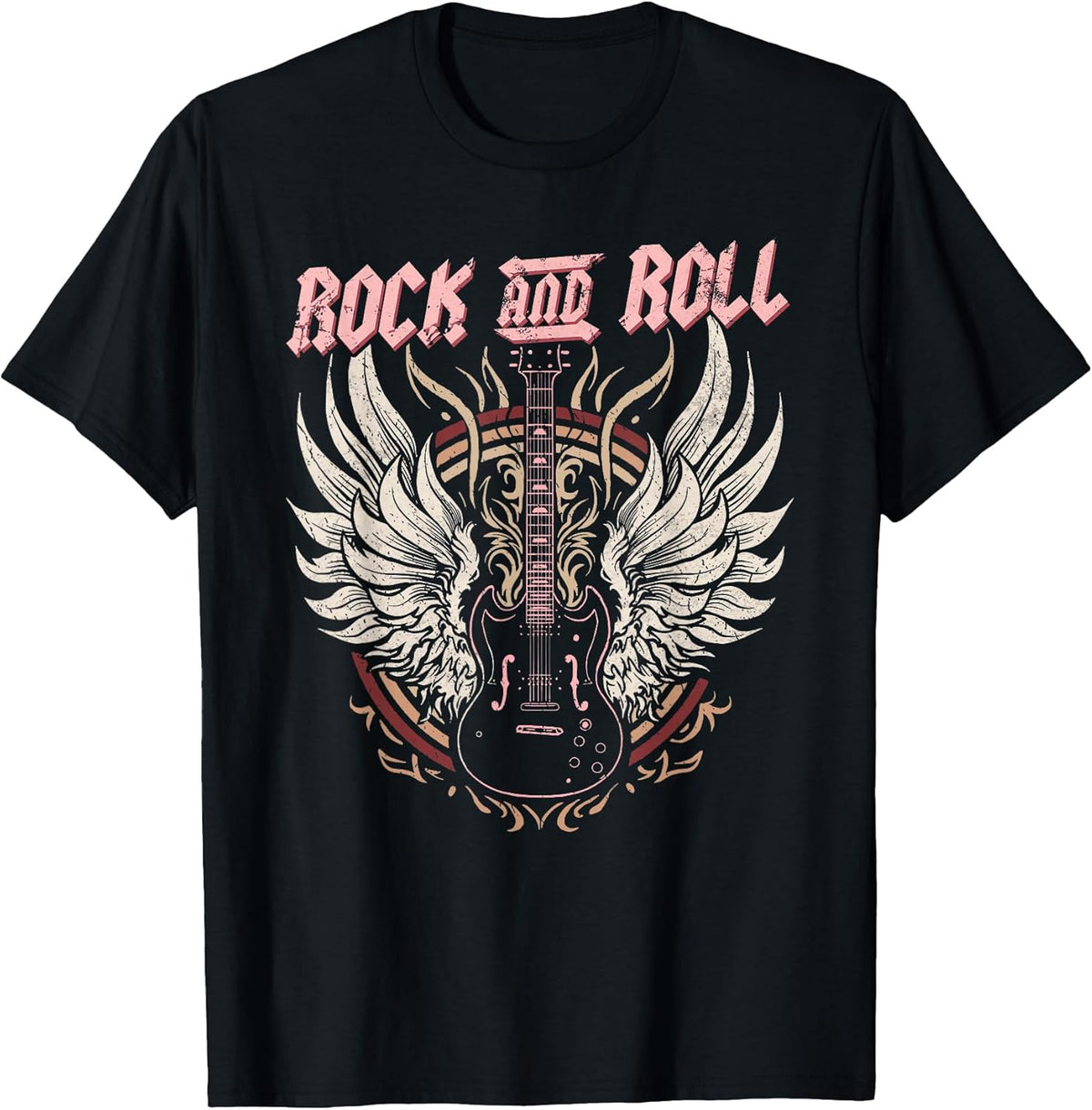 Rock & Roll Guitar Vintage Rock Women Rock Band Music Unisex , , , Long Sleeve Tee