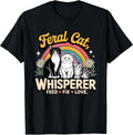 Feral Cat Whisperer Funny Cat Lover T for Women, Men, Kids Unisex , , , Long Sleeve Tee