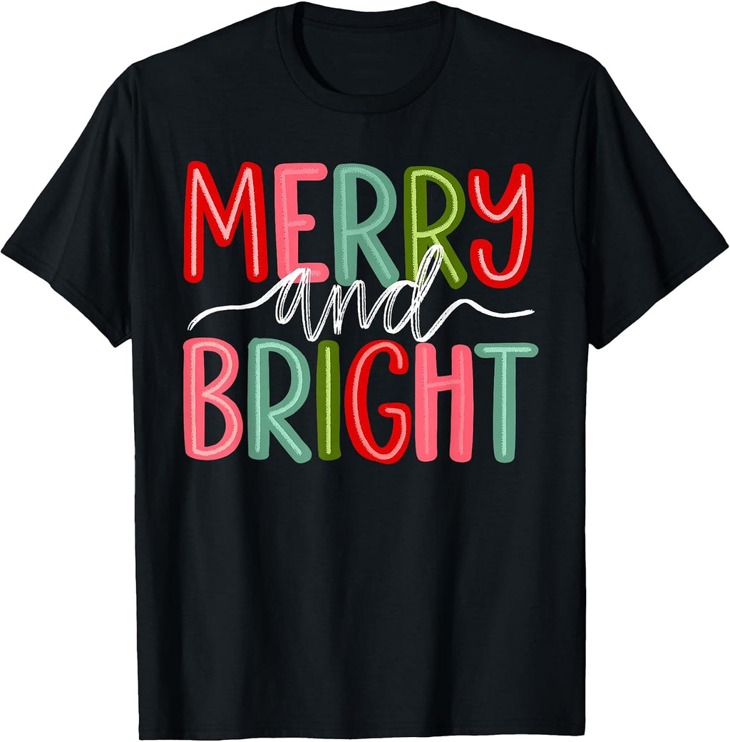 Christmas Merry And Bright Xmas Men Women Kids