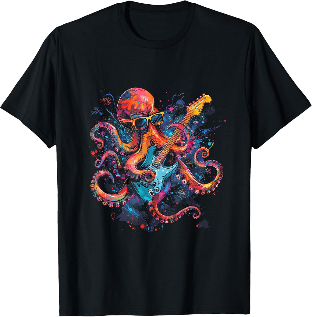 Octopus Guitar Lover Apparel