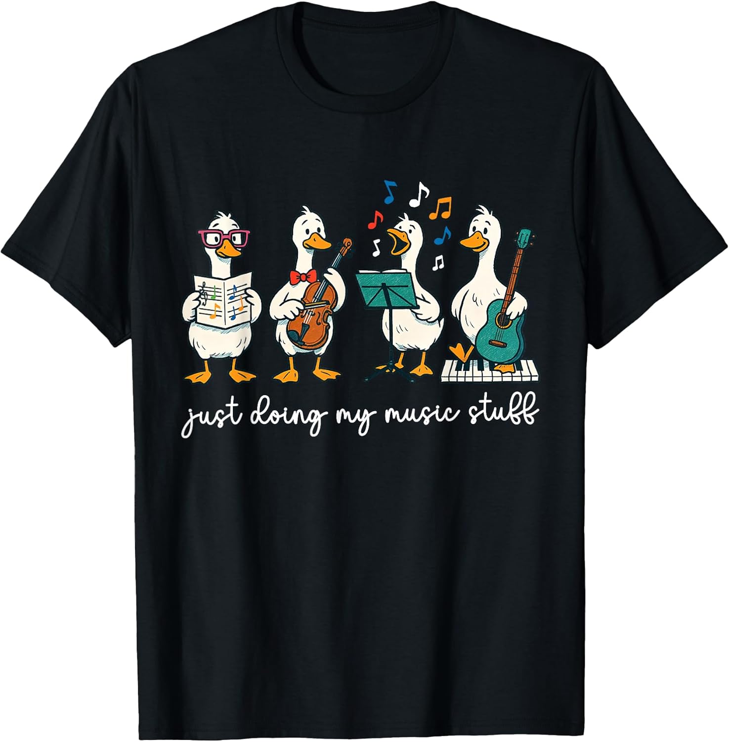 Silly Goose Musician Cute Band Music Teacher Choir Chorister Unisex , , , Long Sleeve Tee