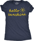 Womens Funny T Shirts Hello Sunshine Sarcastic Graphic Novelty Tee for Ladies Unisex , , , Long Sleeve Tee