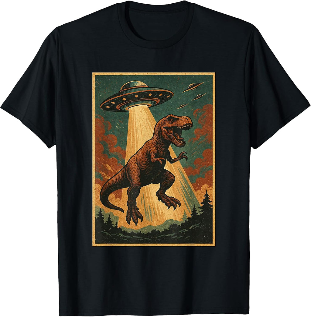 T-Rex Dinosaur UFO Alien Abduction Dino