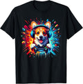 Gaming Corgi Puppy Gamer Graphic colorful