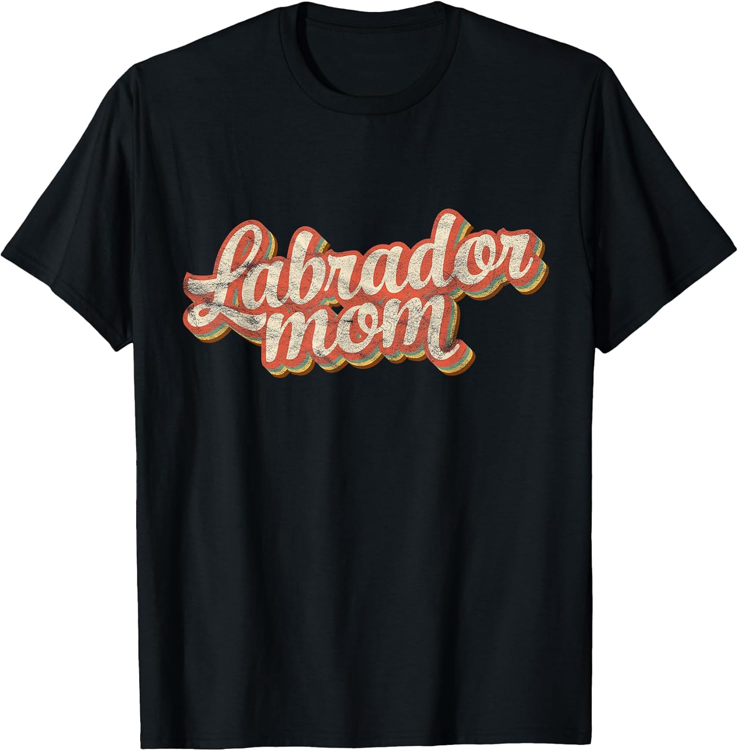 Vintage Labrador Mom Gift Dog Lover Golden Black Lab Mama Unisex , , , Long Sleeve Tee