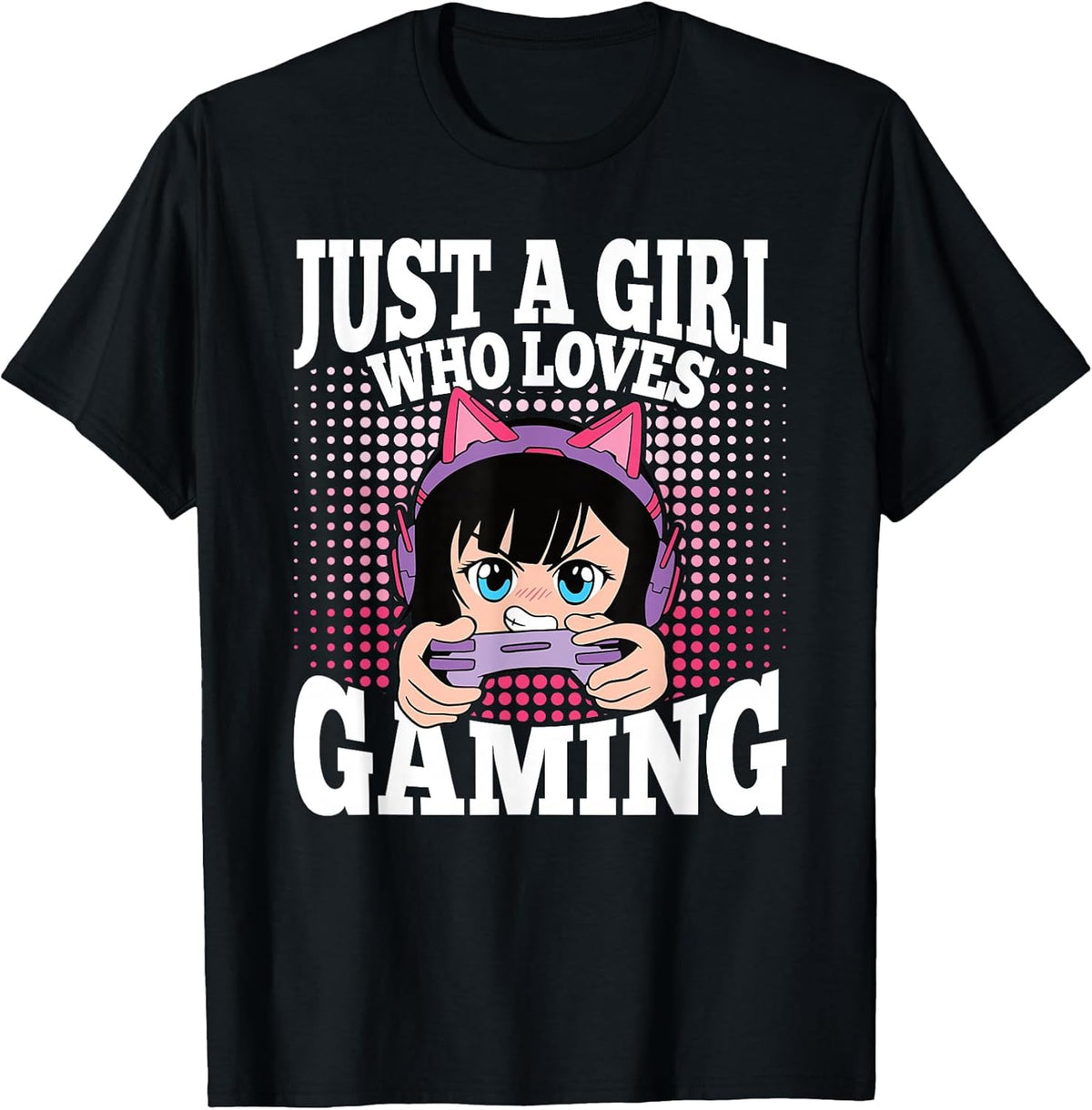Just A Girl Who Loves Gaming Funny Video Gamer Girls Kids Unisex , , , Long Sleeve Tee
