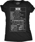 Womens Cute Mom Shirts Funny Mothers Day Tees for Cool Moms Unisex , , , Long Sleeve Tee