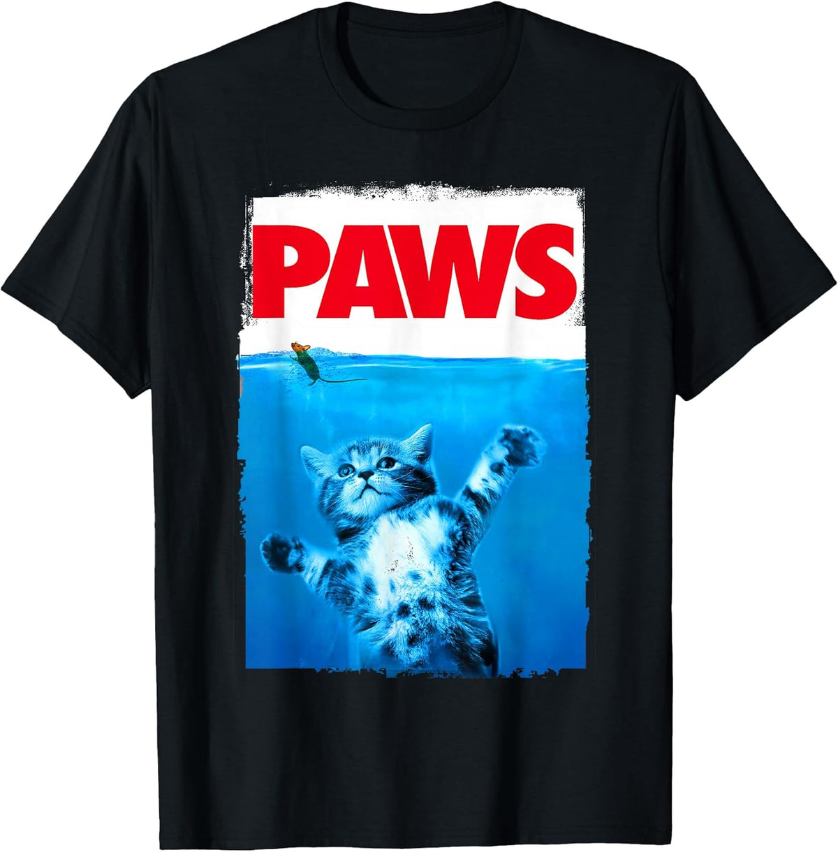 xiongying Paws Cat and Mouse Top, Cute Funny Cat Lover Parody Unisex , , , Long Sleeve Tee