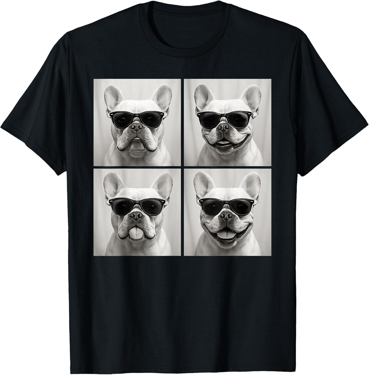 Funny French Bulldog Dog Lover Cute Frenchie Photo Booth Unisex , , , Long Sleeve Tee
