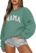 Crewneck for Women Casual Oversized Pullover s Long Sleeve Fleece Tops Sweater