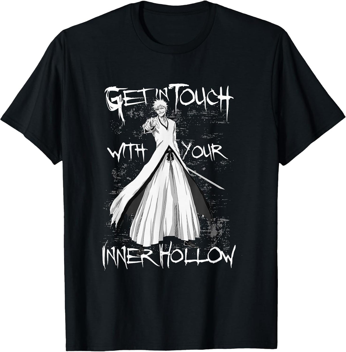 Get in Touch with Your Inner Hollow Anime Unisex , , , Long Sleeve Tee