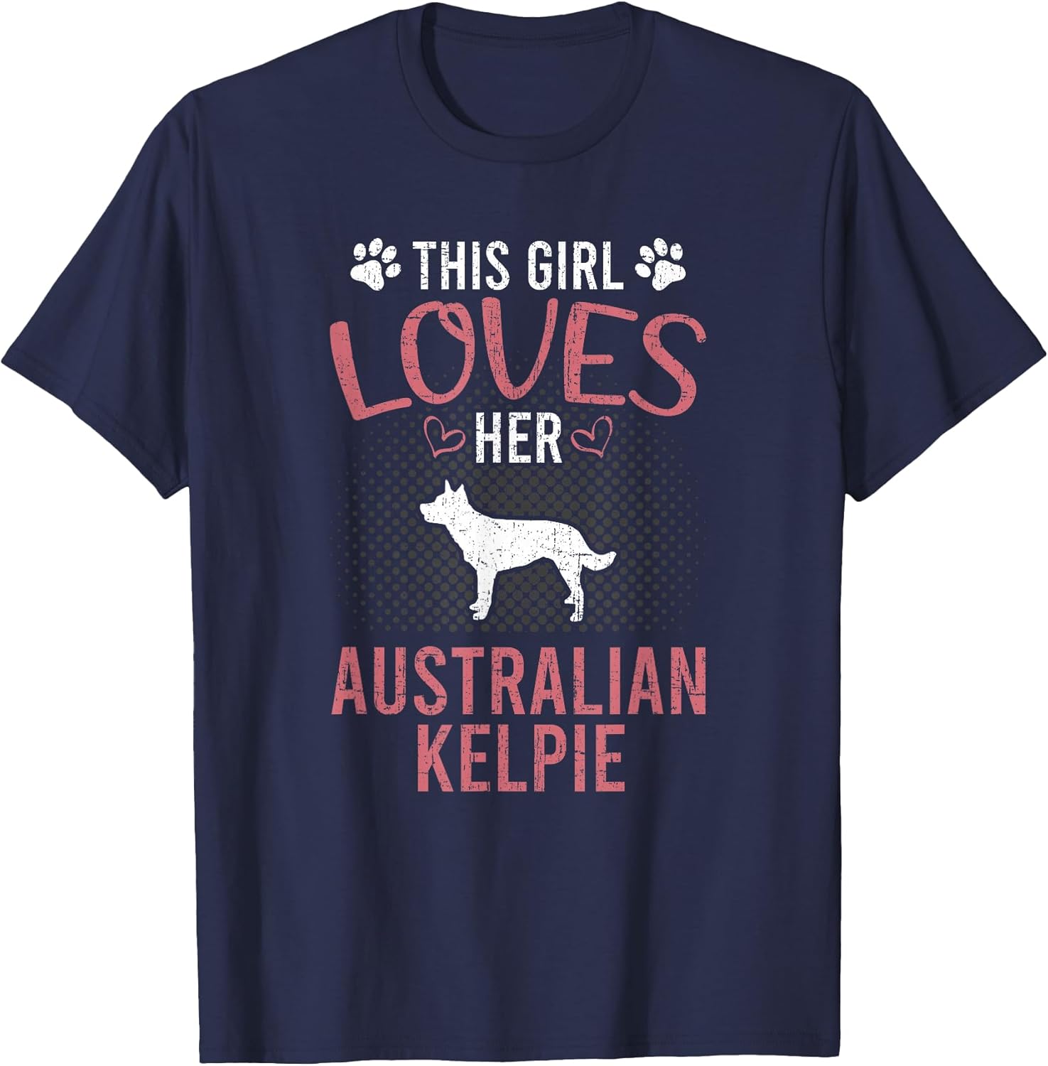 This Girl Loves Her Australian Kelpie Dog Lover Unisex , , , Long Sleeve Tee