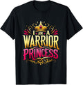 Inspirational Warrior Princess Crown Motivational Girls Unisex , , , Long Sleeve Tee