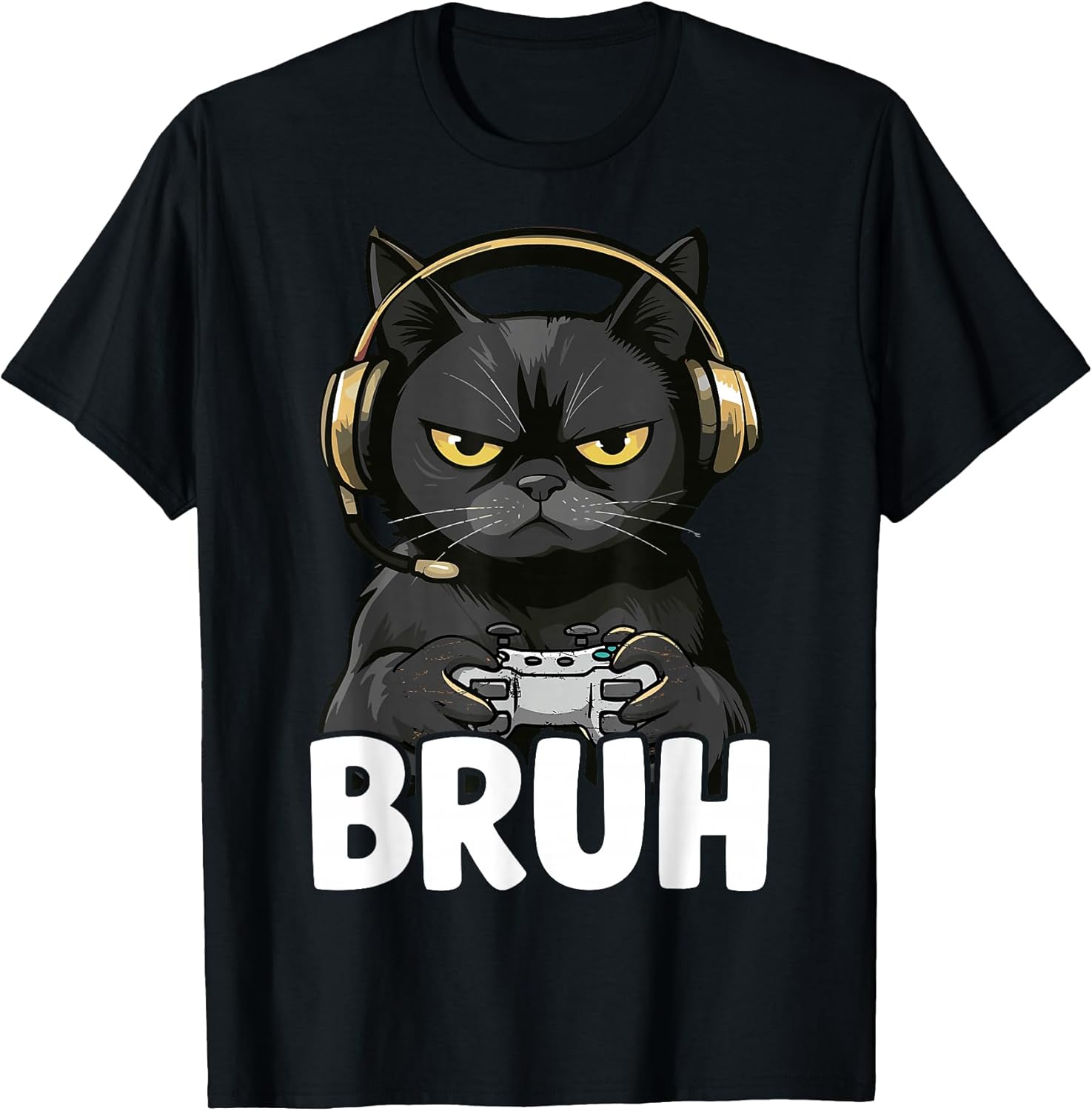 Funny Cat Bruh Meme Gamer Japanese Anime Unisex , , , Long Sleeve Tee