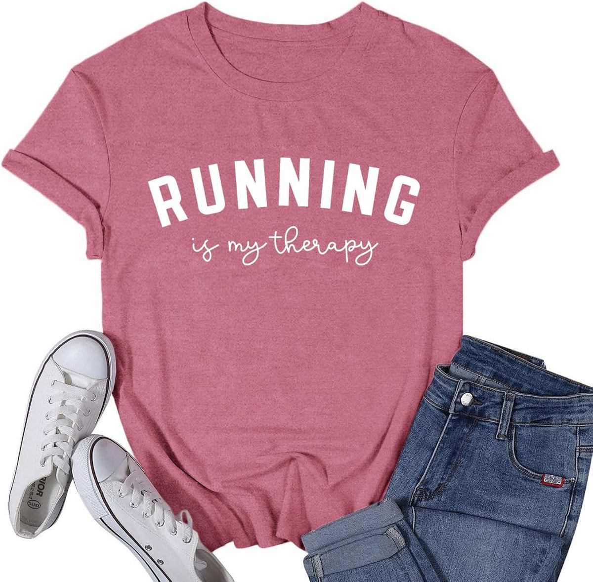 Womens Running Shirt Workout Marathon Tshirt Running is My Therapy Runner Tee Top Unisex , , , Long Sleeve Tee