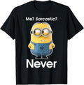Minions Me Sarcastic Never Graphic Unisex , , , Long Sleeve Tee