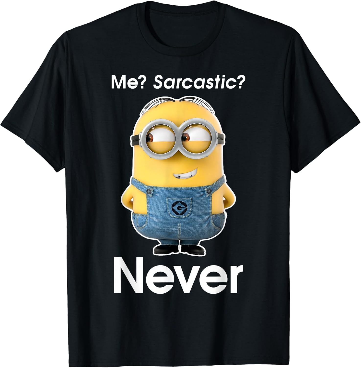 Minions Me Sarcastic Never Graphic Unisex , , , Long Sleeve Tee