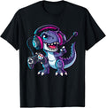 Cute Dinosaur Gaming Video Game for Gamers Boys Toddler Kids Unisex , , , Long Sleeve Tee