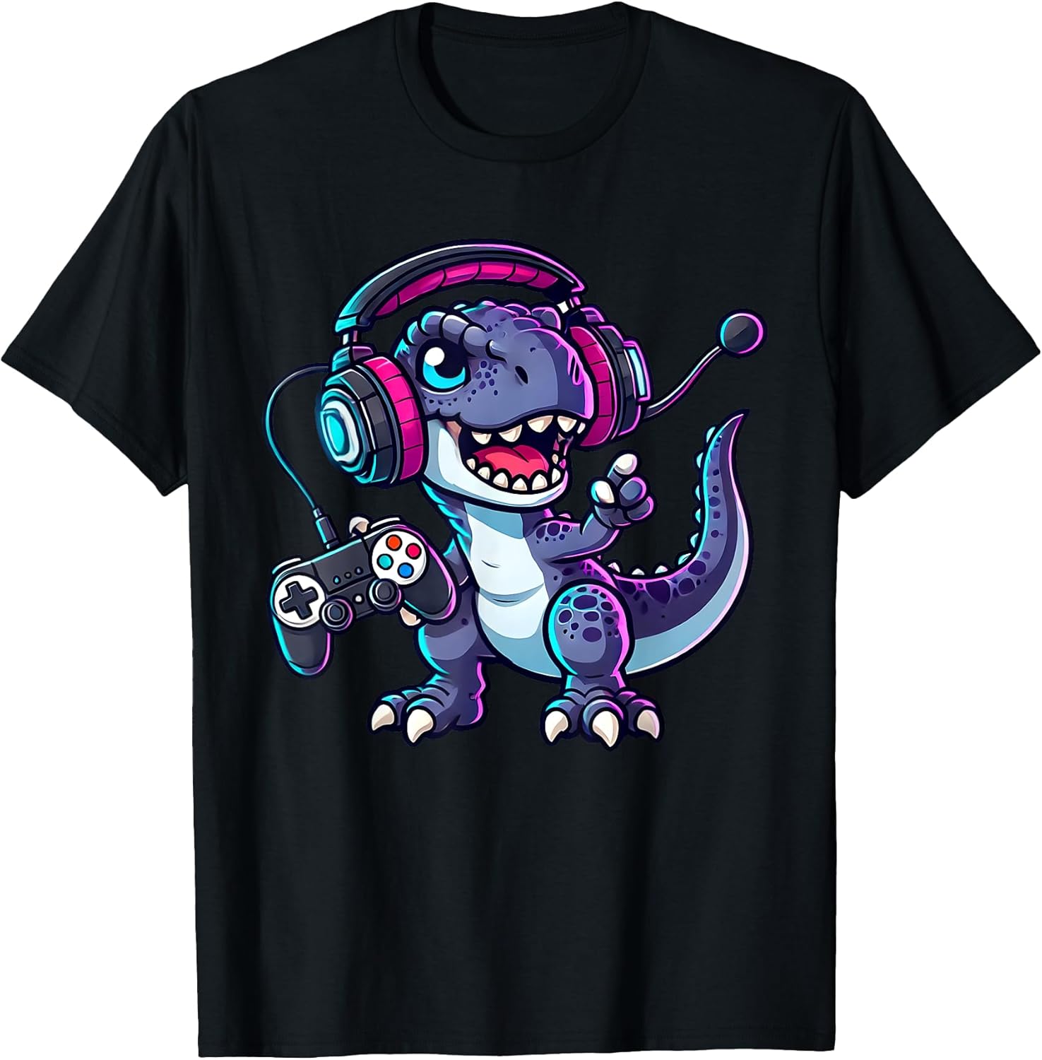 Cute Dinosaur Gaming Video Game for Gamers Boys Toddler Kids Unisex , , , Long Sleeve Tee