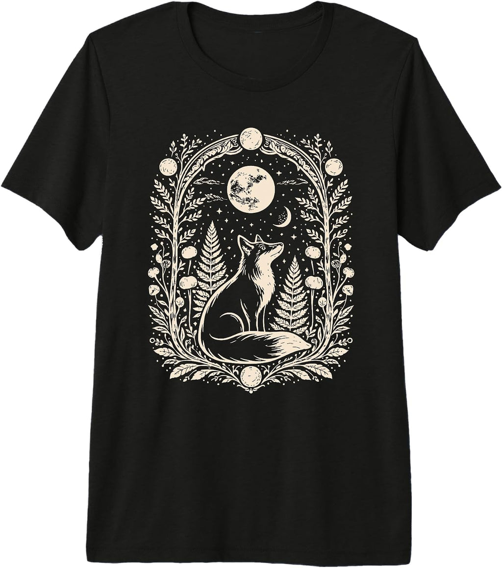 Woodland Folk Nature Moon Animal Graphic Co