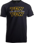 Pew Pew Wars | Funny Sci-fi Space Star Noises Science for Geek Men Women Unisex , , , Long Sleeve Tee