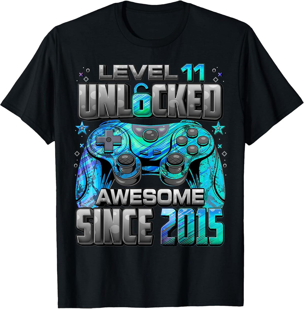 Level 11 Unlocked Awesome Since 2015 11th Birthday Gaming Unisex , , , Long Sleeve Tee
