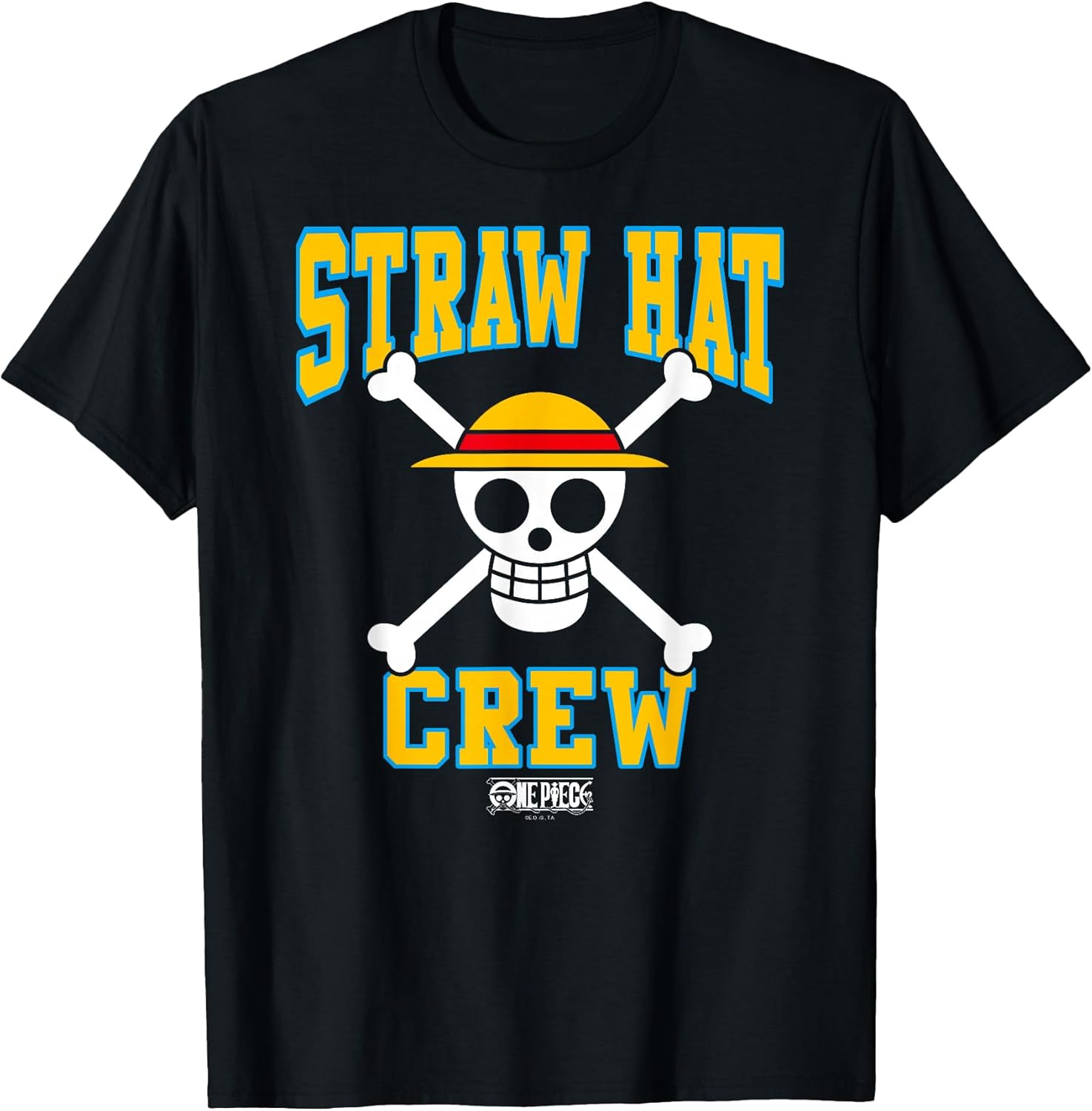 Anime Straw Hat Crew Athletic Type Jolly Rogers Unisex , , , Long Sleeve Tee