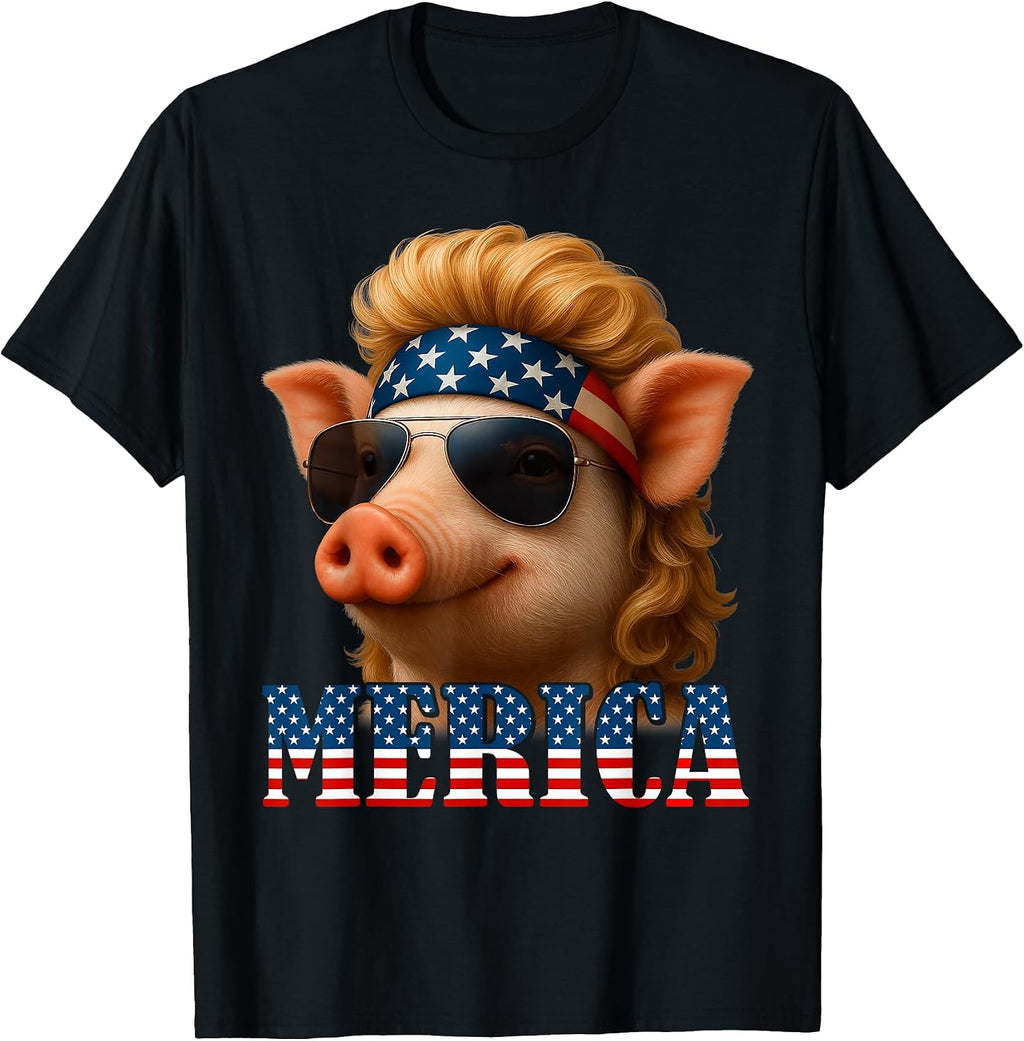 Mab Patriotic Pig Animal Lovers Happy 4th Of July