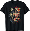 Patriotic Wolf - American Flag