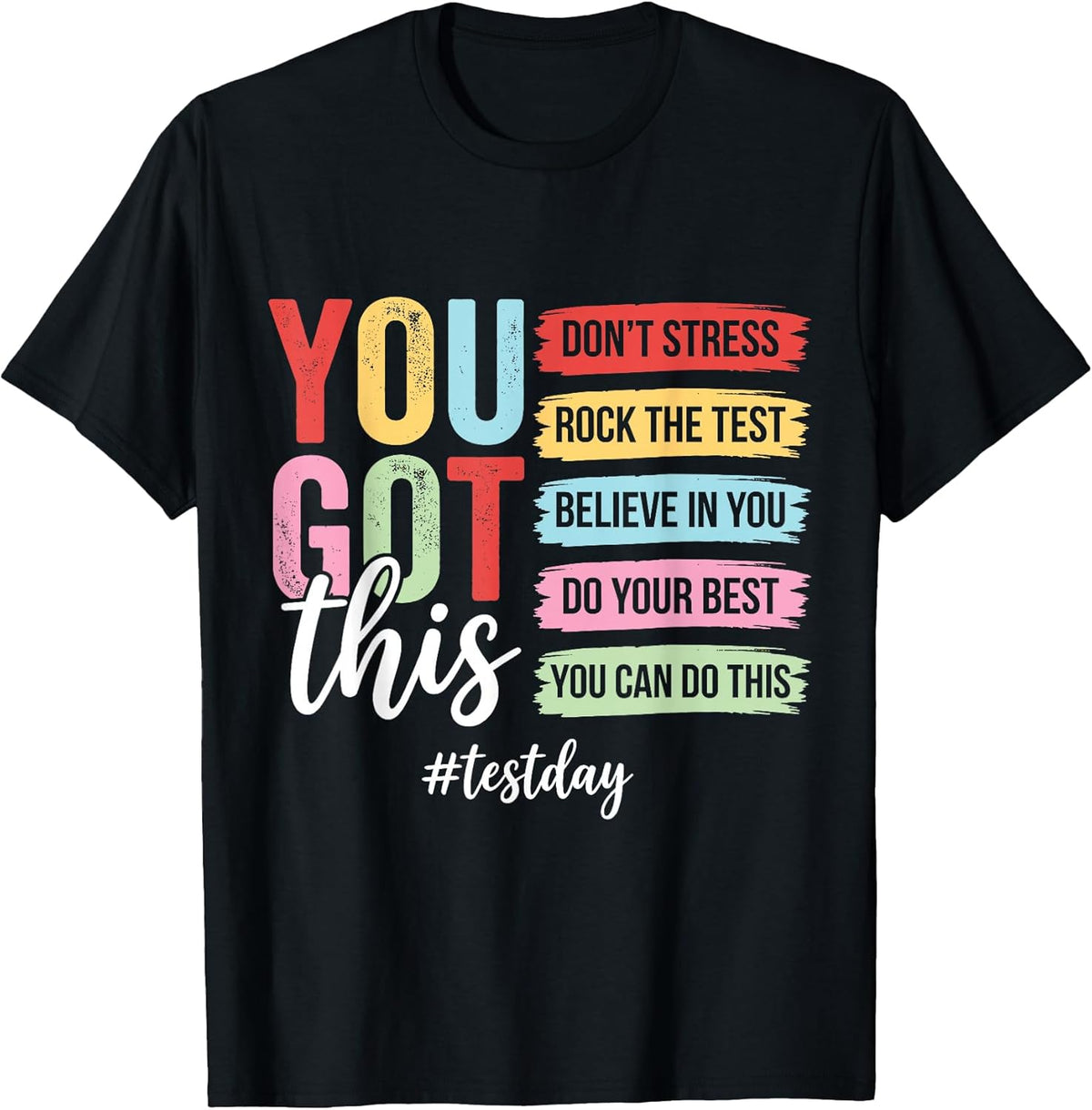 Test Day Motivation Positive Mindset Encouragement Unisex , , , Long Sleeve Tee