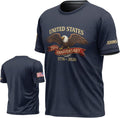 250th Anniversary of USA Eagle Shirt, 250 Years of Freedom , American Pride All Over Print Tshirt, 1776-2026 Tee for American, Gift for Patriots Navy