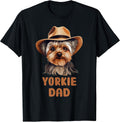 Cute Yorkie Dad Dog Lovers Gift Funny Puppy Yorkie Owner Unisex , , , Long Sleeve Tee