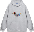 Cartoon Dog Couple Hooded Long Sleeve Pullover Oversized s 2026 Outfits