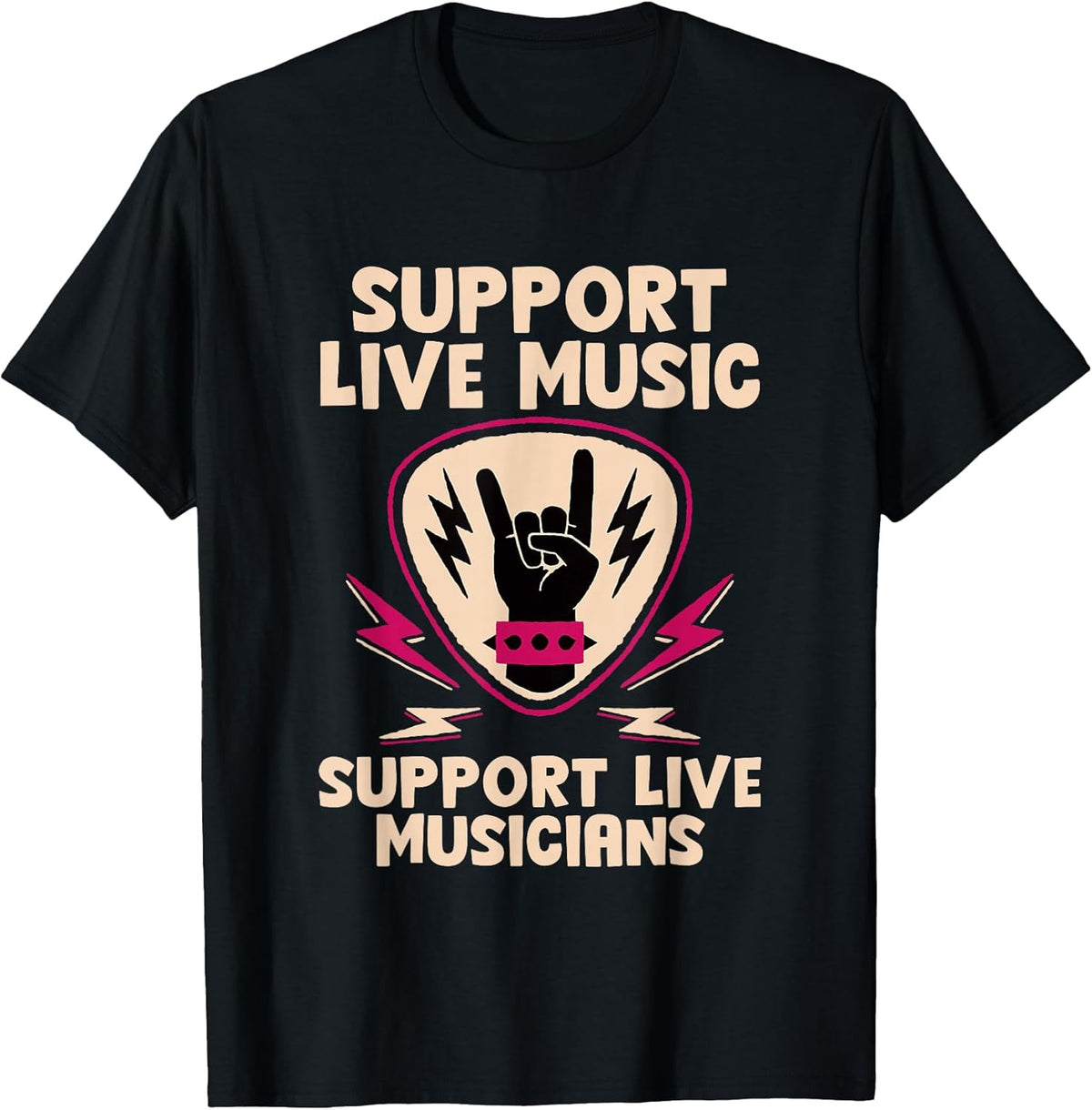 Support Live Music Support Live Musicians Band Fun , Unisex , , , Long Sleeve Tee