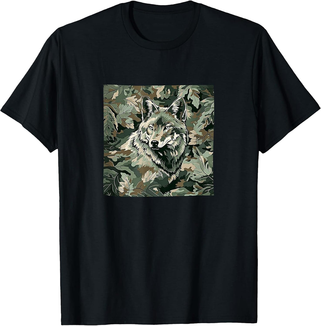 Wolf Leaves Camouflage Merch