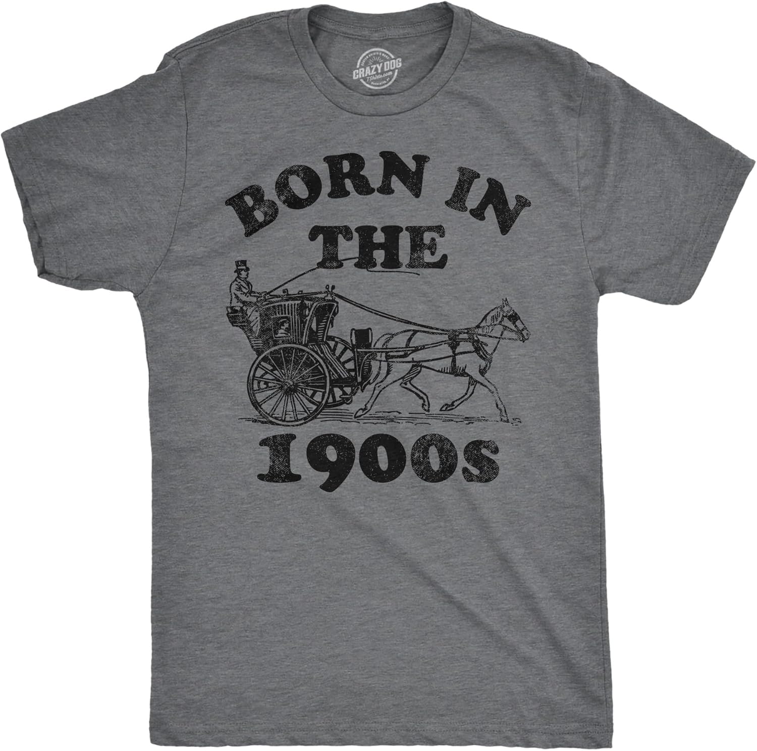 Mens Funny T Shirts Born in The 1900s Sarcastic Graphic Tee for Men Unisex , , , Long Sleeve Tee