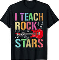I Teach Rockstars Band Vibes Teacher Rocks My Music Teaching Unisex , , , Long Sleeve Tee