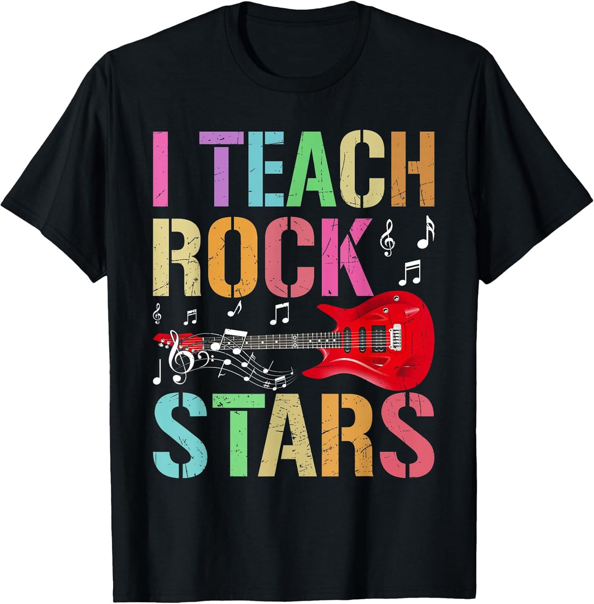 I Teach Rockstars Band Vibes Teacher Rocks My Music Teaching Unisex , , , Long Sleeve Tee