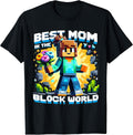 Best Mom in the Block World Pixel Gaming Mother Day Design Unisex , , , Long Sleeve Tee