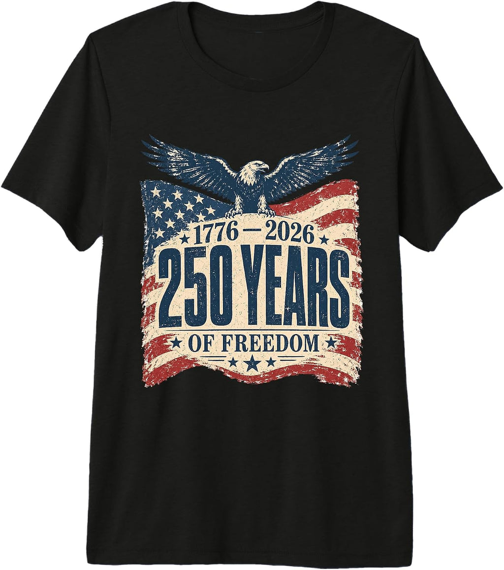 250 Years America 1776-2026 Patriotic Apparel