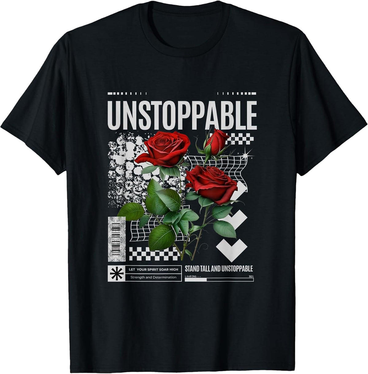 Streetwear Graphic Dark Floral Urban Aesthetic, Mens Fashion Unisex , , , Long Sleeve Tee