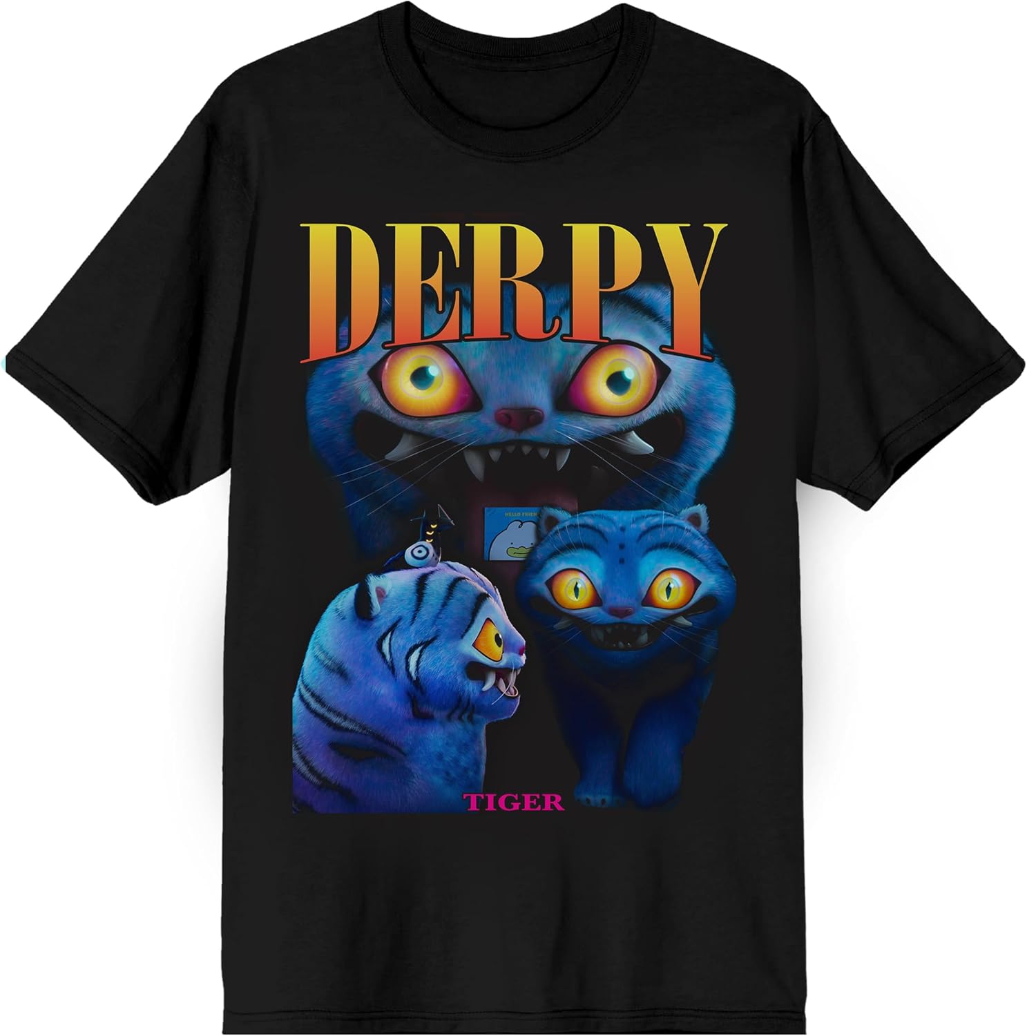 Kpop Demon Hunters Derpy Men's Crew Neck Short Sleeve Tee Unisex , , , Long Sleeve Tee