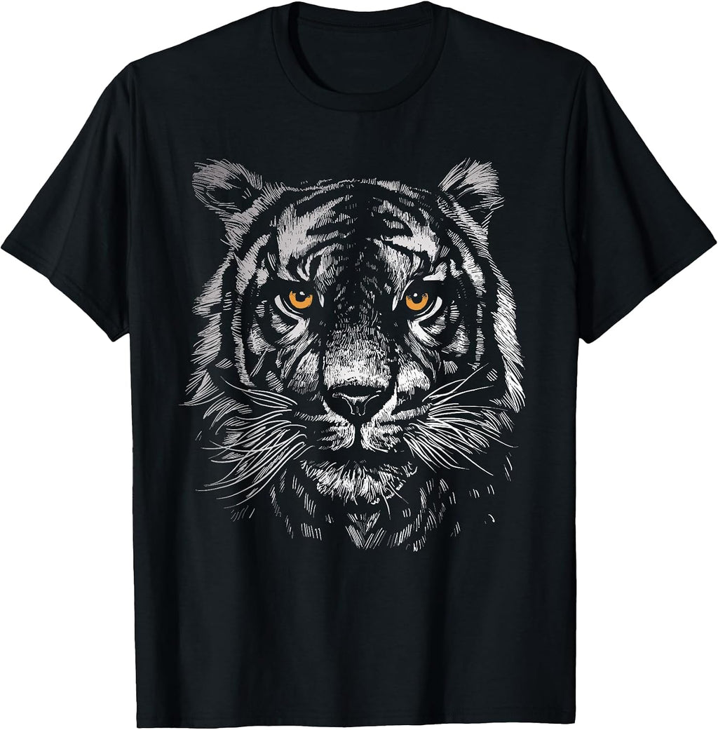 Tiger Lovers Eyes Face Wild Animal Apparel