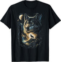 Wolf Howling Wildlife Forest Lover Gifts Mens