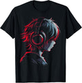 Anime Manga Graphic Headphone Artwork Anime Unisex , , , Long Sleeve Tee