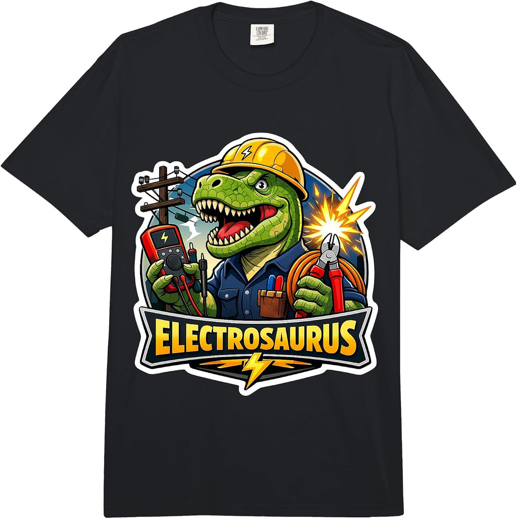 Electrosaurus Funny Electrician Dinosaur Merch