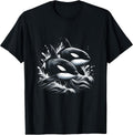 Orca Whale Riding Wave Ocean Sea Whale Couple