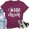 Dog Mom Shirts for Women Dog Paw Love Heart Cute Puppy Mama Tee Pet Lover Top Unisex , , , Long Sleeve Tee